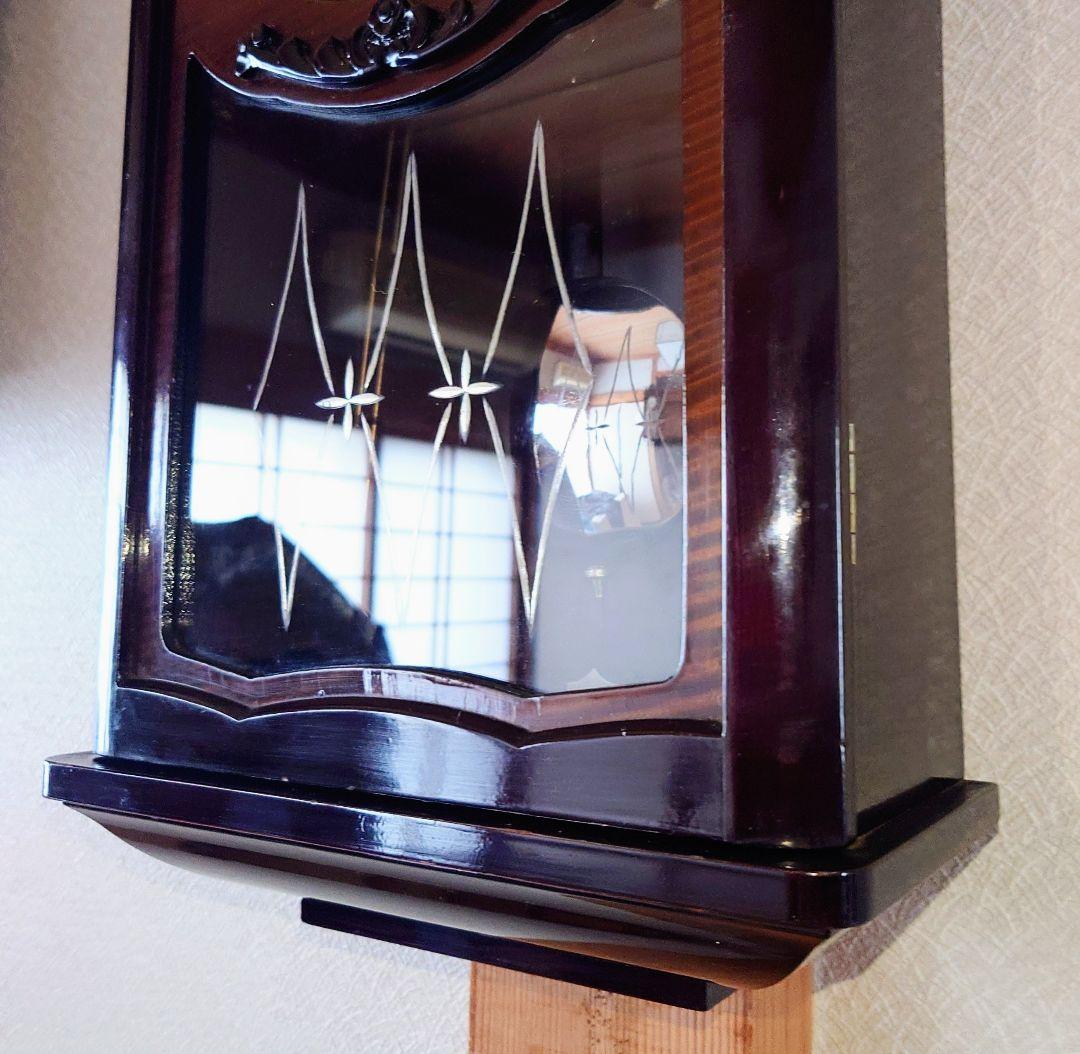 〈完動・美品〉精工舎　21日巻　宮型ゼンマイ振り子掛け時計　ボンボン時計　古時計