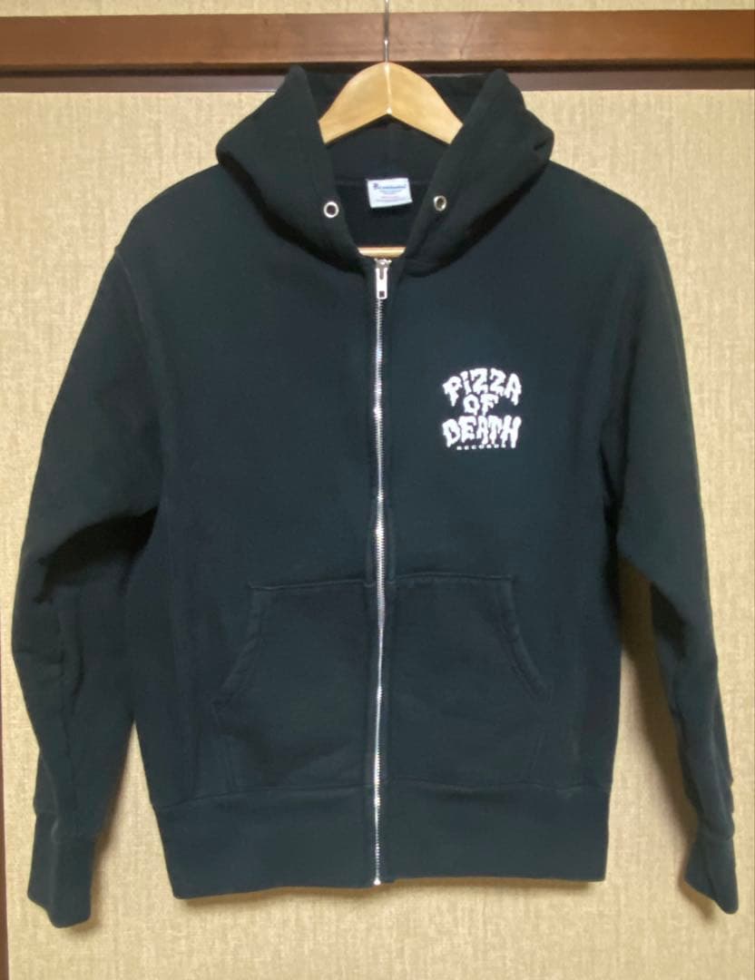 PIZZA OF DEATH HOODIE ブラック M