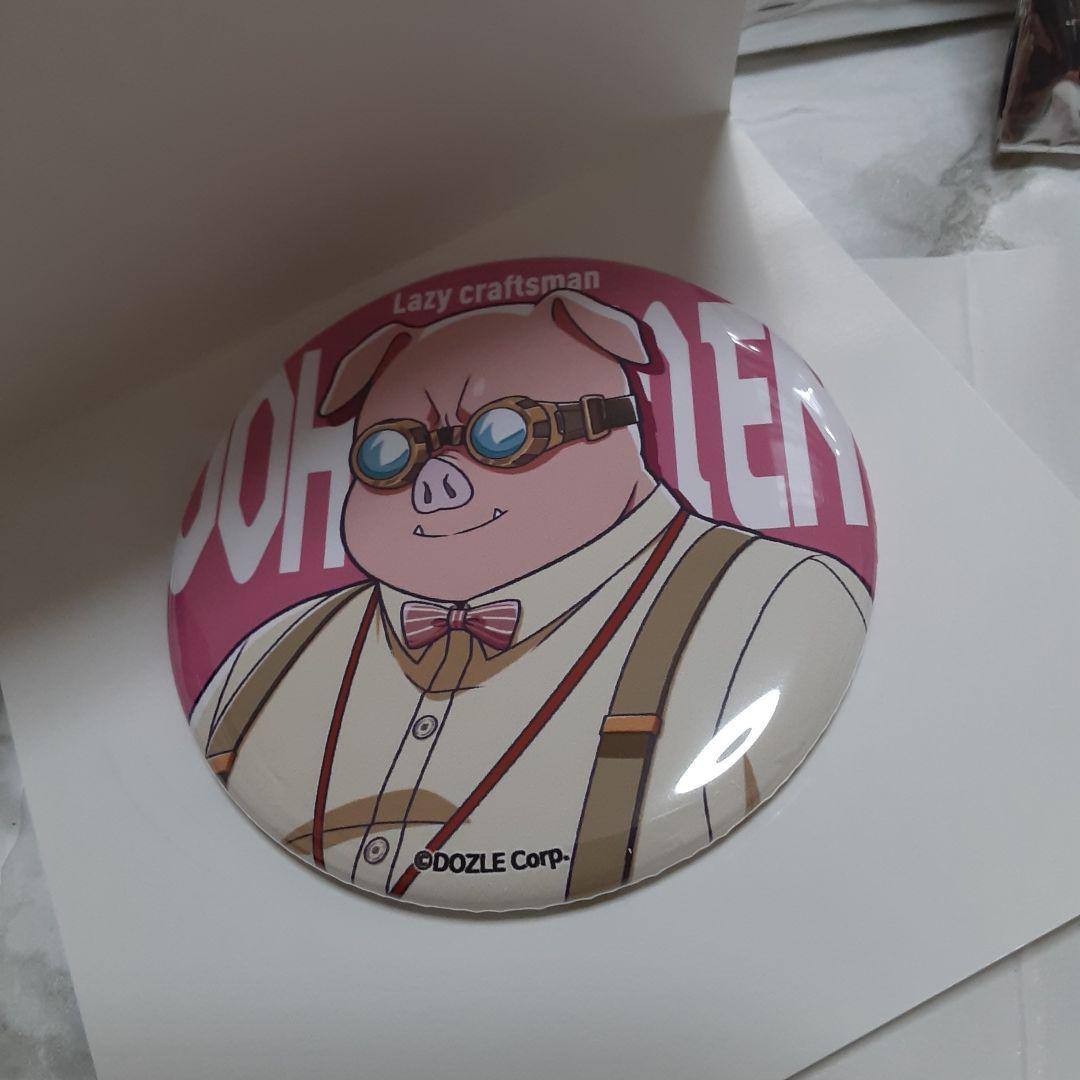 ドズル社 イオン限定 缶バッジAとアクリルキーホルダー おおはらMEN