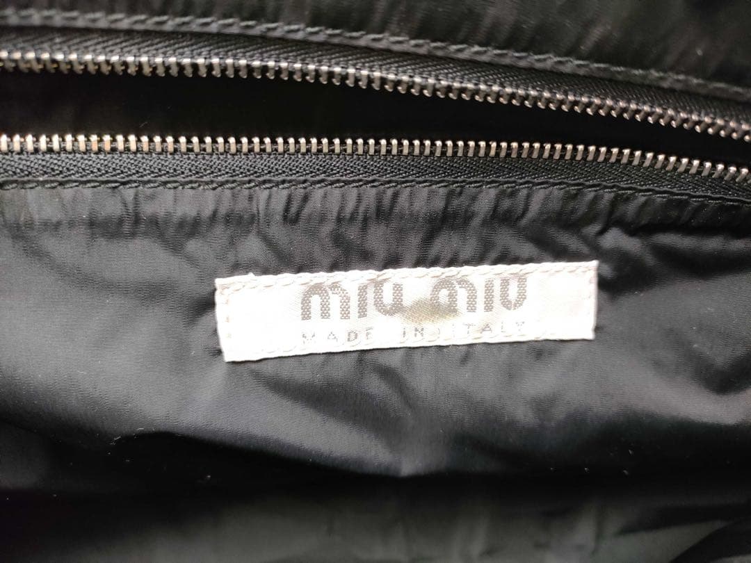 【良品】miu miu アーカイブ ミニボストン ハンドバッグ ホワイト