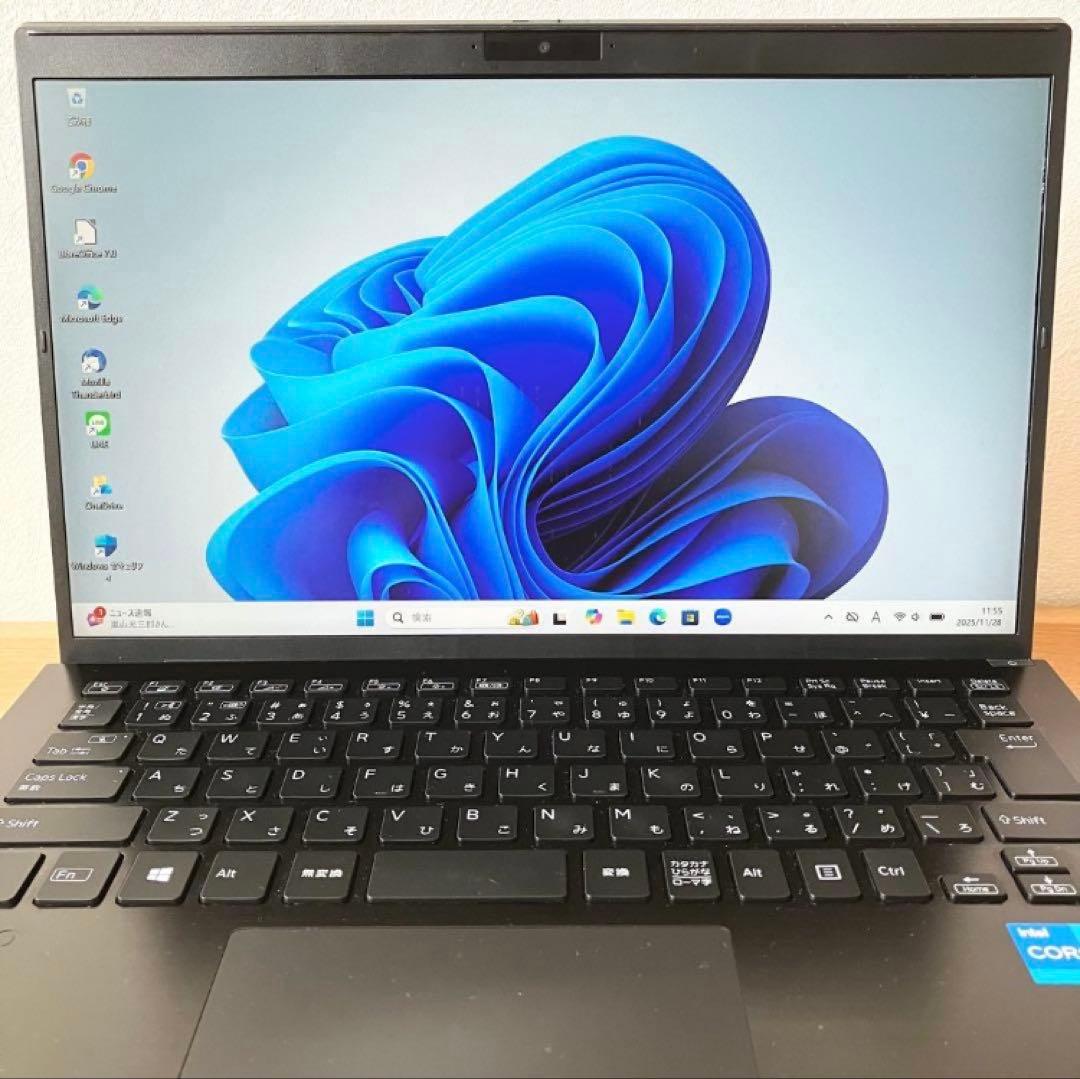 VAIO/バッテリー良好/16G/SSD/Windows11/黒/ノートパソコン