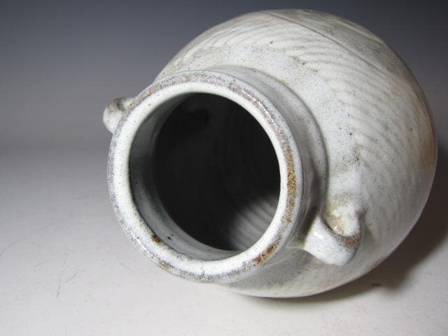 島岡達三 地釉縄文象嵌草花文壷 縄文象嵌技法 名工の逸品！o566 - メルカリ