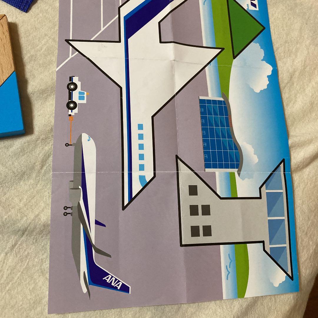 ANA 木製パズル　新品未使用　ポーチ付き