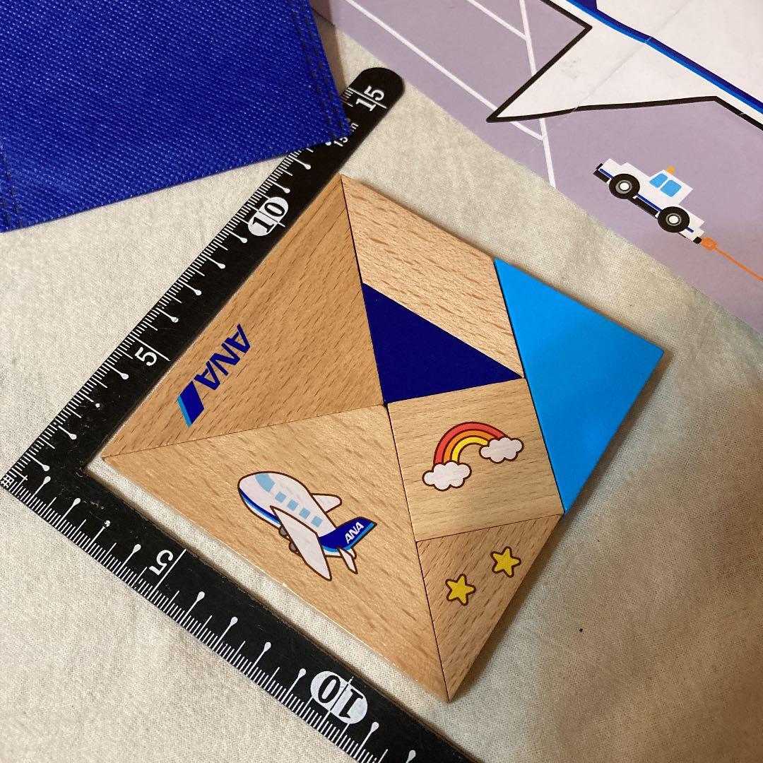 ANA 木製パズル　新品未使用　ポーチ付き