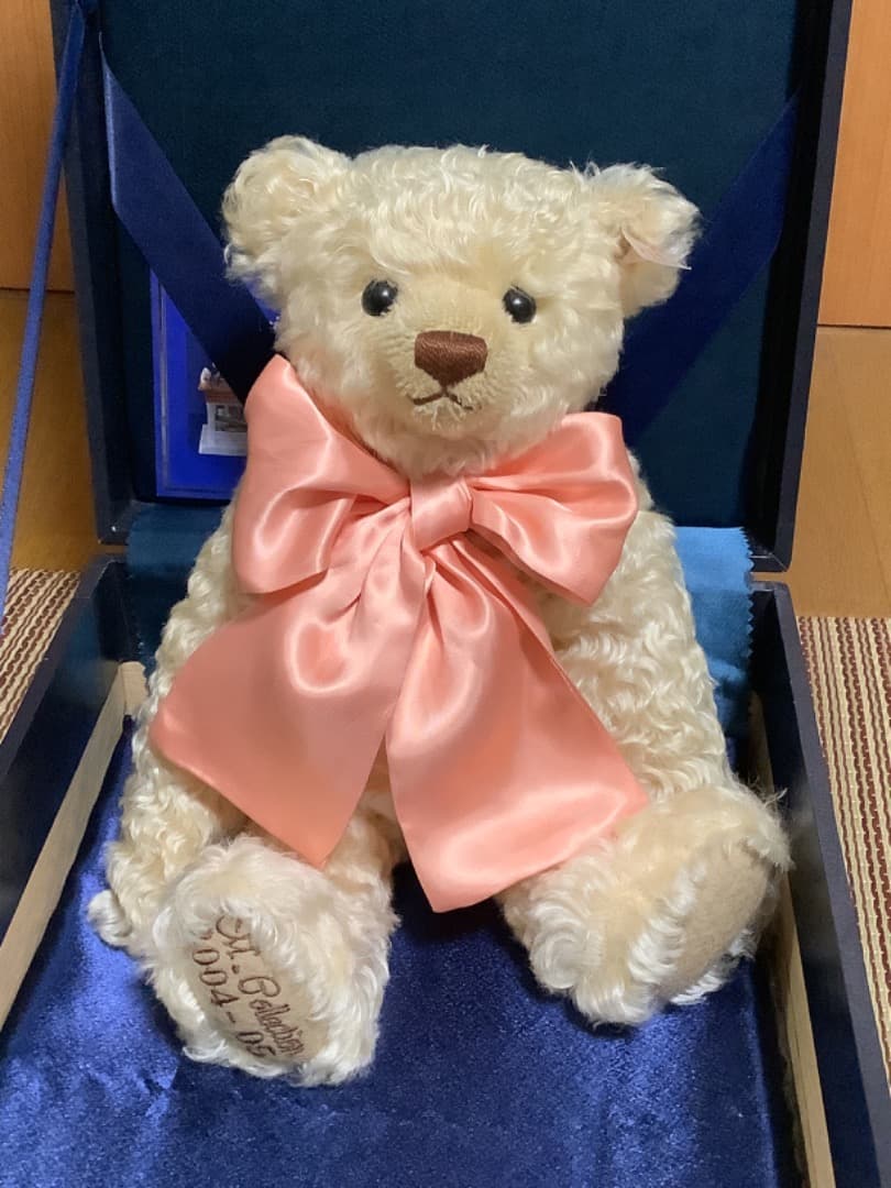 テディベアマイセン シュタイフベアとお皿箱付き steiff テディベア