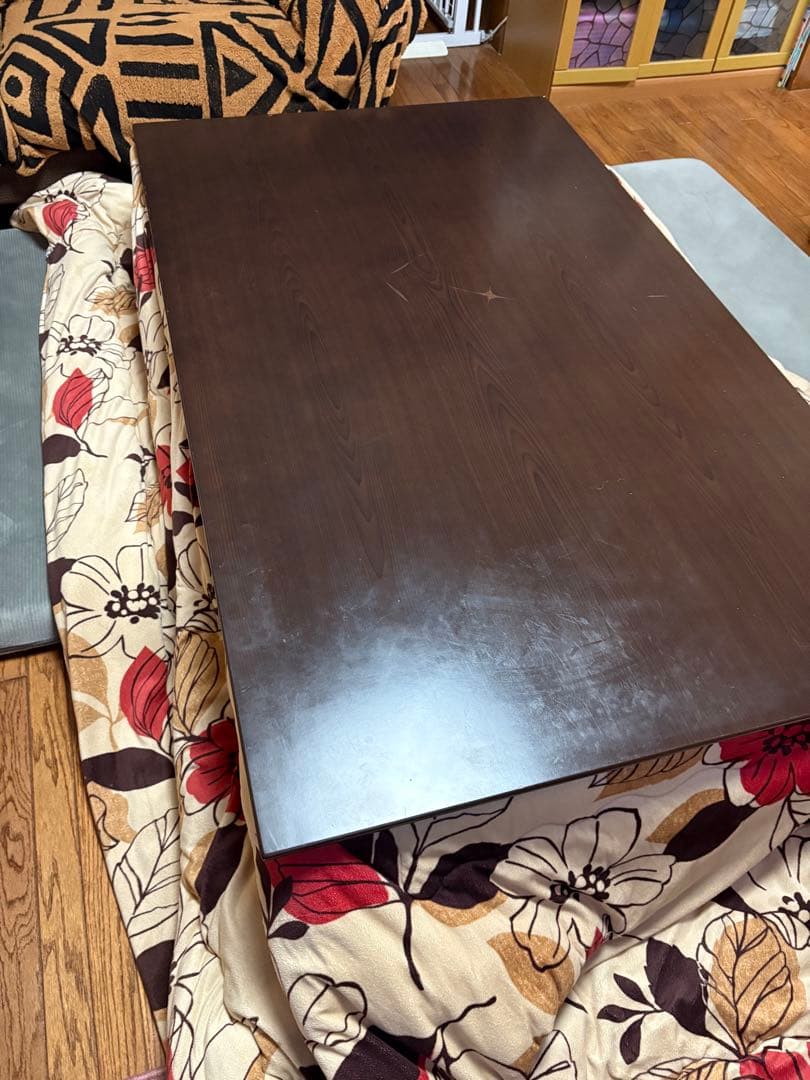 中古 家具調こたつワールド 折り畳み式 勝山 CD-1200DX 120×80