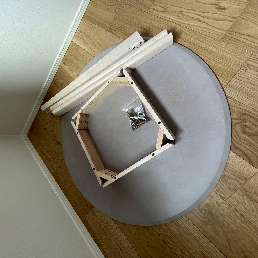 ロウヤ　円形ダイニングテーブル90cm×90cm