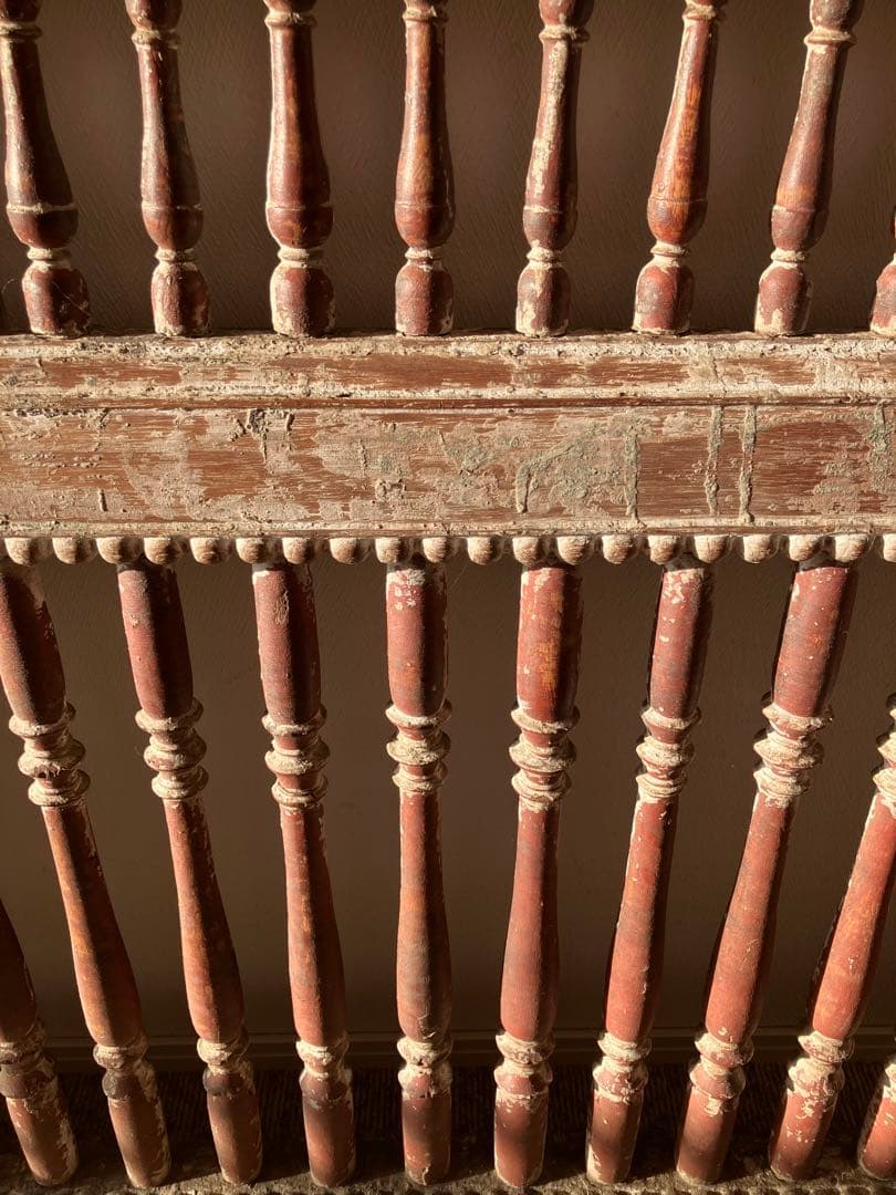 インド アンティーク 木製フェンス 子供部屋 19世紀