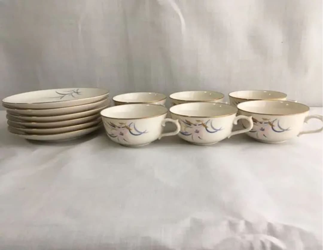 実家整理 昭和レトロ ノリタケ 紅茶カップソーサー6客組