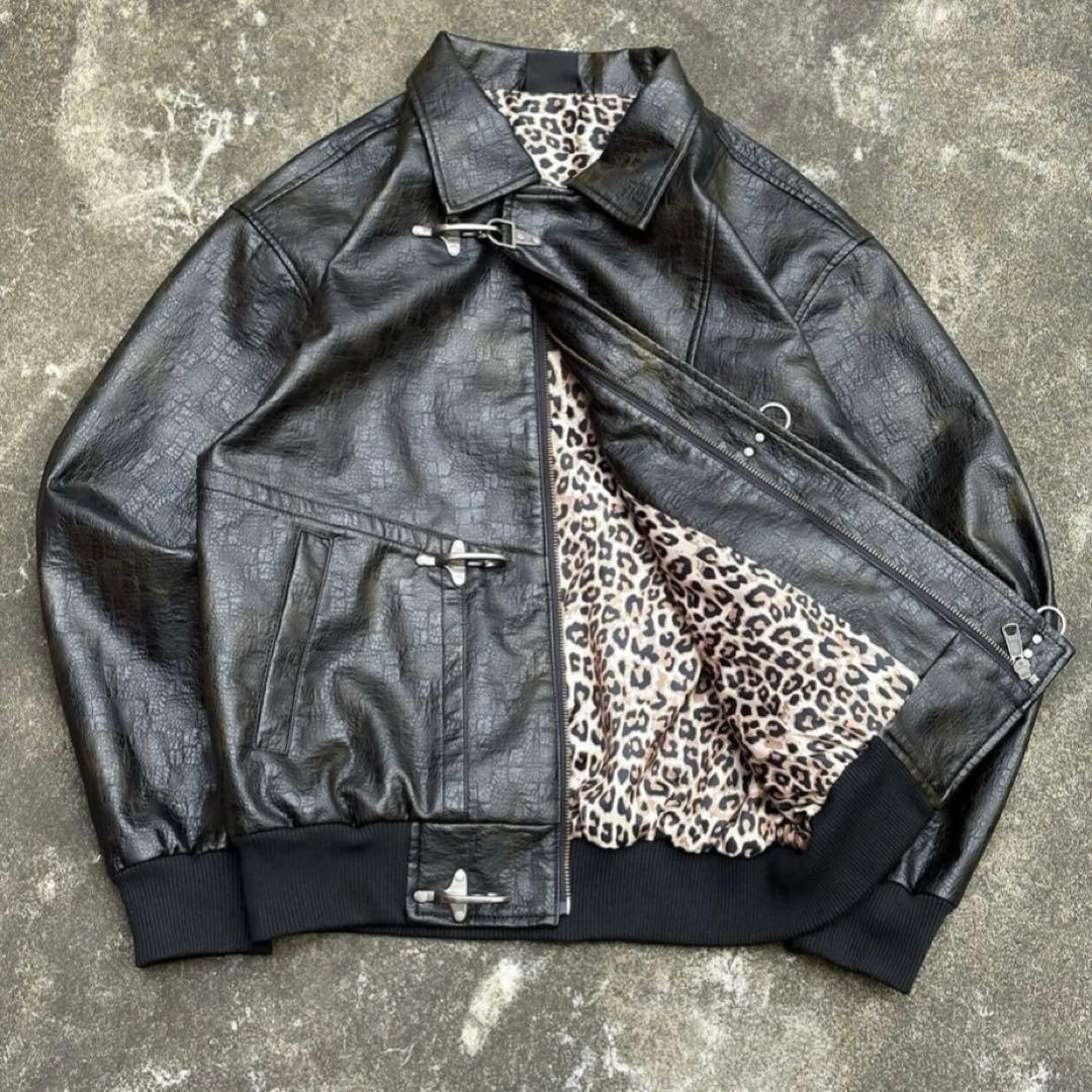 BELVET Leopard Lined Fireman Jacket - メルカリ