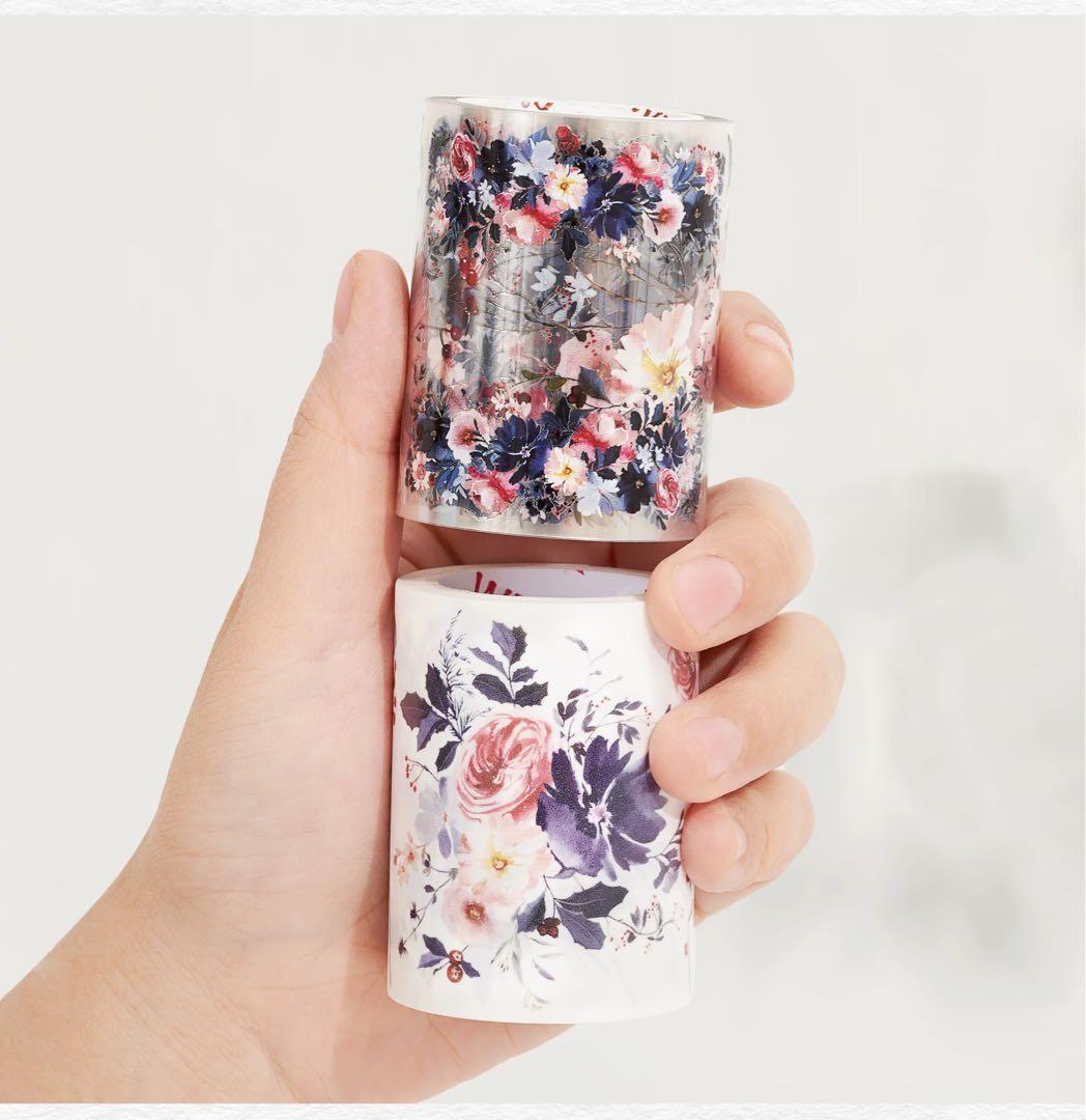 ⭐️SALE⭐️WT《雾色玫瑰》海外マスキングテープ　マステ