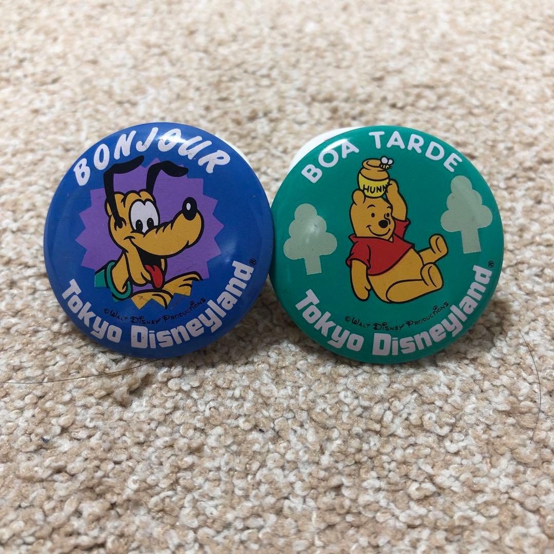 ディズニー 缶バッチ レトロ - メルカリ