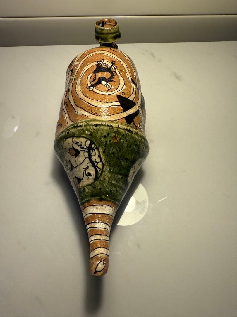 池田省吾 作 陶製喫煙パイプ 25cm