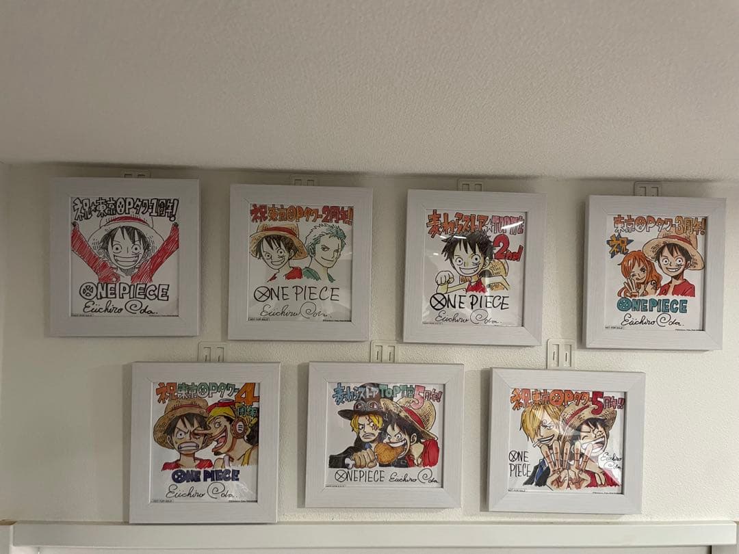 非売品】ワンピースタワー記念ミニ色紙フルコンプセット