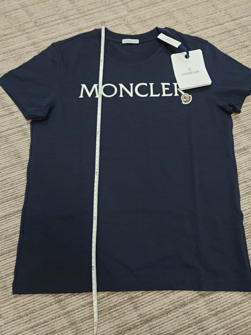MONCLER 刺繍ロゴTシャツ☆黒☆新品未使用国内正規品レディースS
