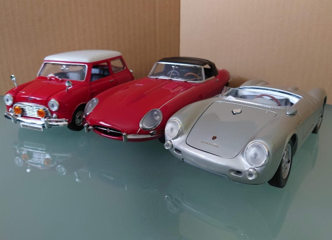 1/18 ポルシェ550A スパイダー 1955 シルバー Porsche