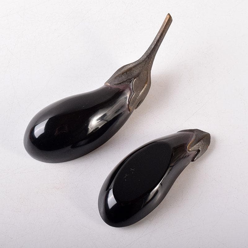 茶道具　大真作　乾漆　内金塗　茄子香合　共箱　V　8199