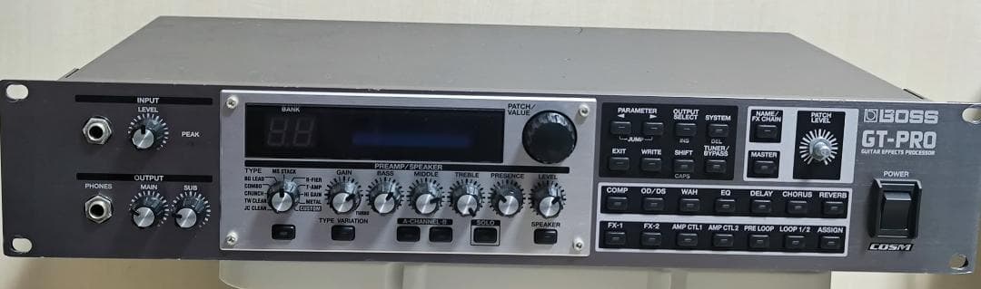 BOSS GT-Pro ラックタイプ マルチエフェクター BOSS GT-PRO マルチエフェクターラック型 内蔵電池交換済み ボス