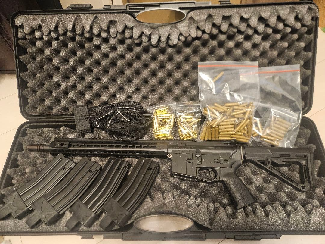 TOP M4カート式電動ガンセット ハードケース、カート付き ライブカート TOP M4カート式電動ガンセット ハードケース、カート付き ライブカート