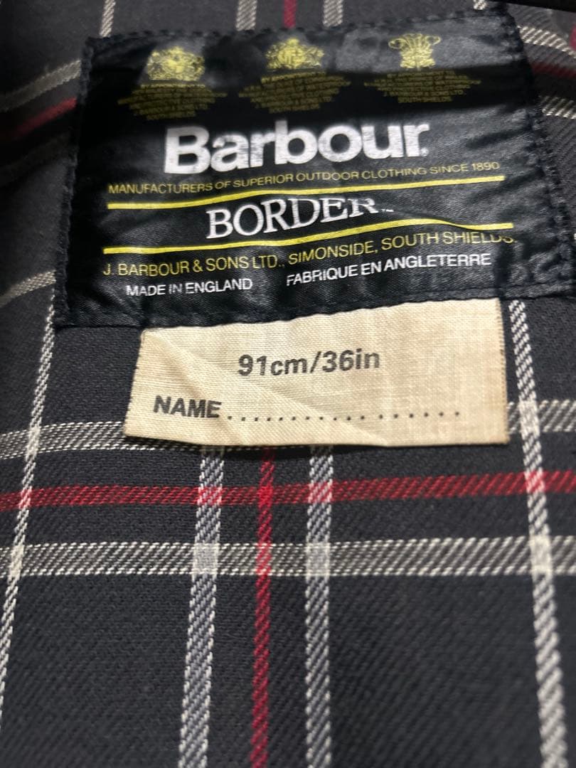 美品　バブアー Barbour ボーダー 36 ヴィンテージ　1987年製