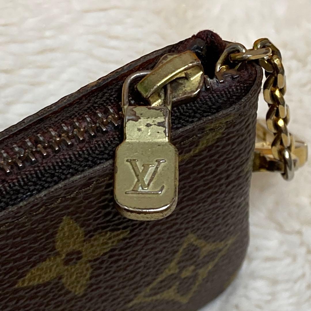 【美品】ルイヴィトン モノグラム ポシェット・クレ 小銭入れ キーケース 小物入