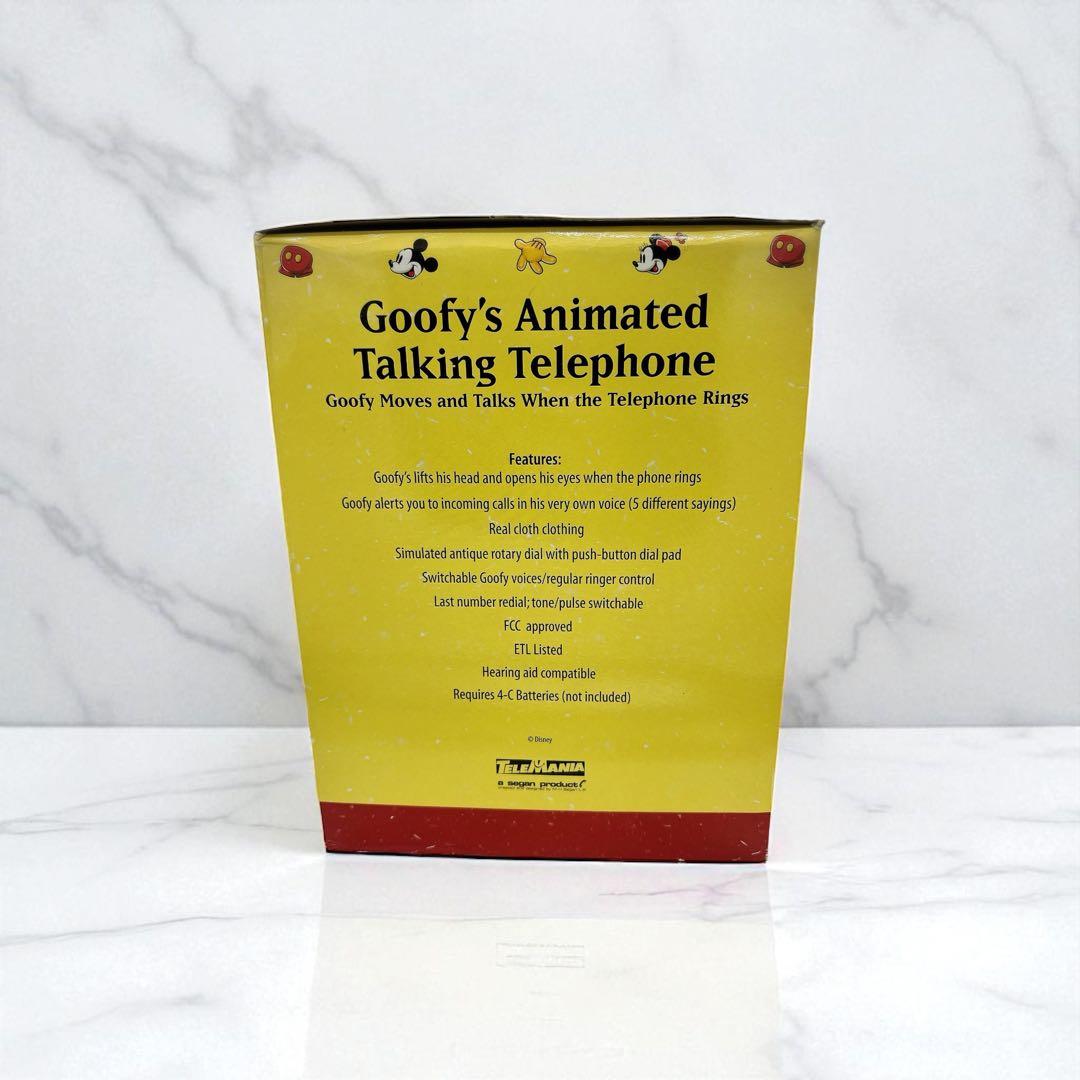 希少 完品 ディズニー グーフィー トーキングテレフォン 箱説明書付