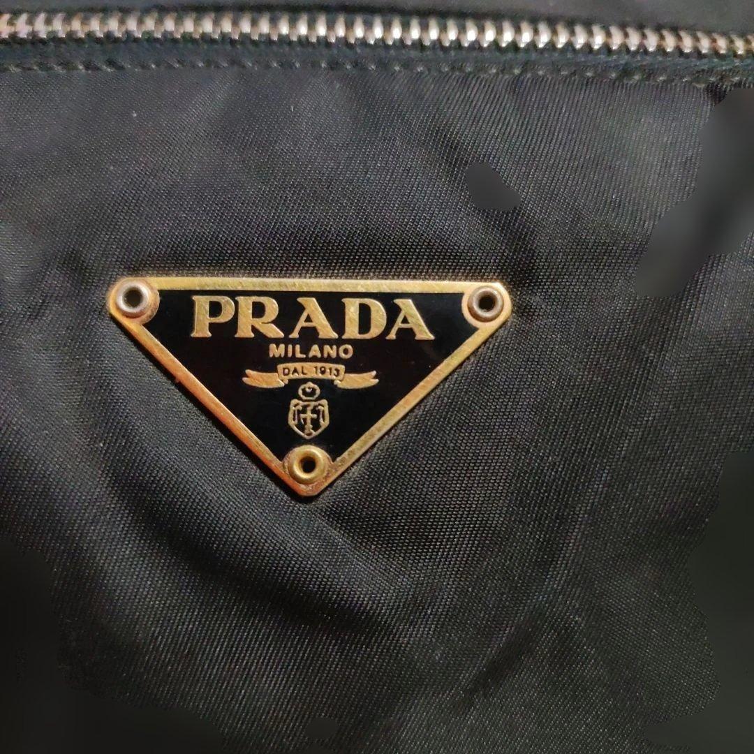 PRADA 　TESSUTO CITY NERO ボストンバッグ南京錠付
