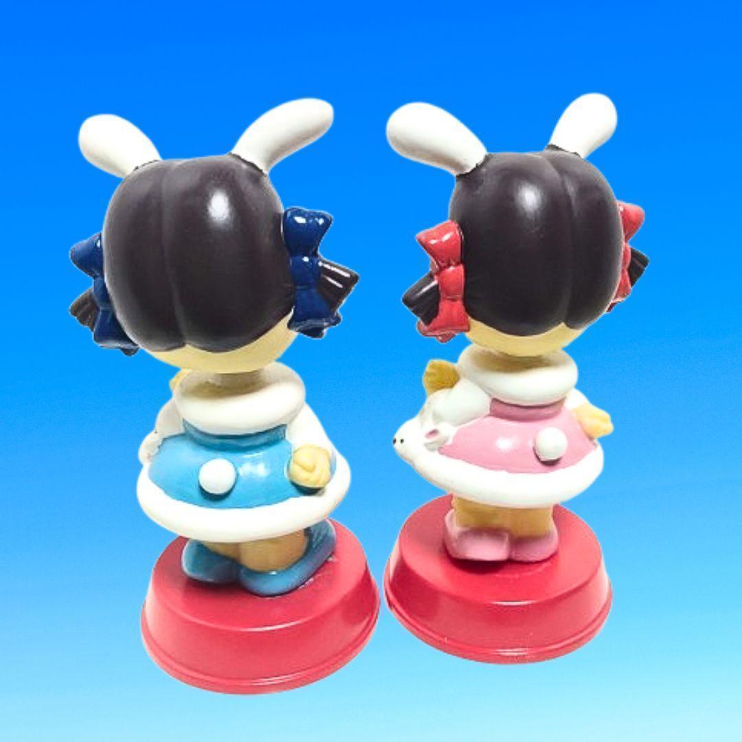 激安レア 不二家 ペコちゃん 首振り人形 陶器製 うさぎ 2セット - メルカリ