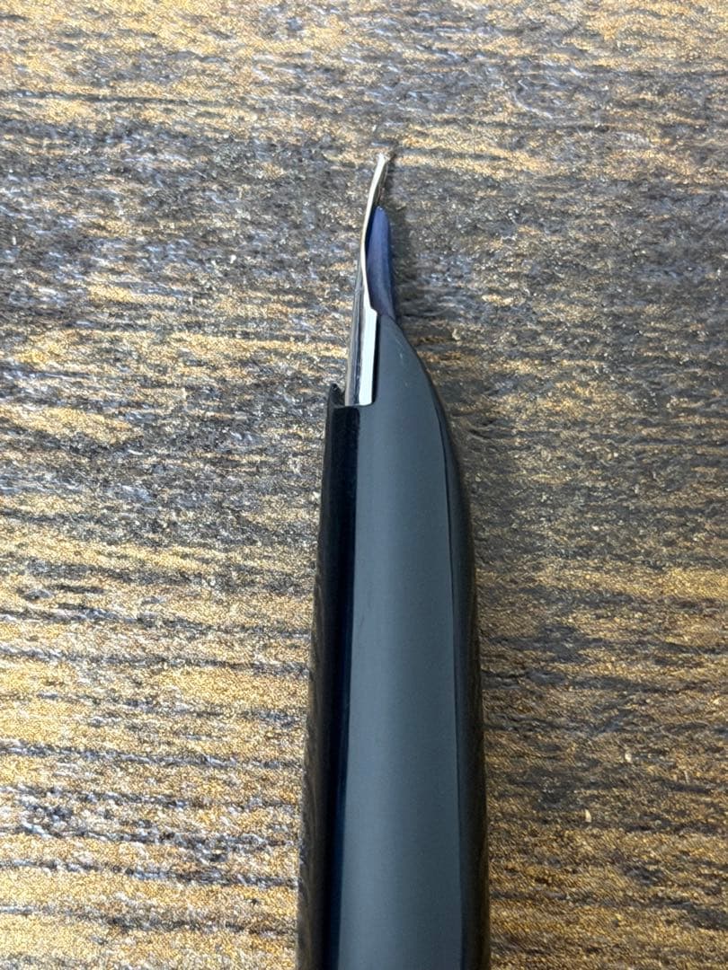 筆記確認&洗浄済 1977年製 蝕刻 エリート 18金 F パイロット 万年筆