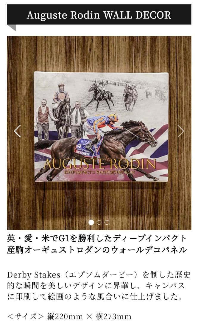 JRA-VAN複コロ限定景品 オーギュストロダン ウォールデコパネル - メルカリ