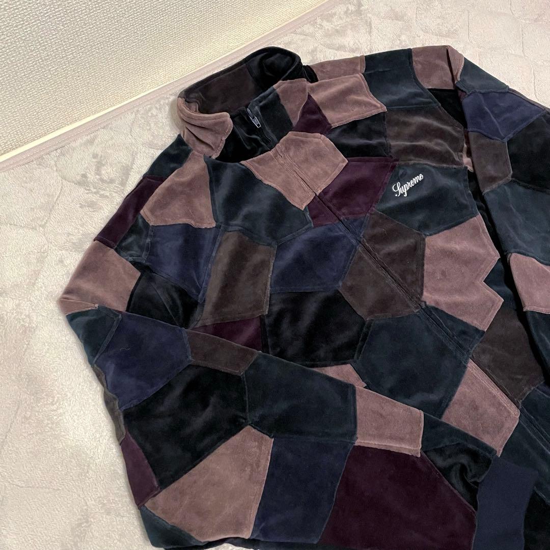 ジャケット・アウター Supreme Patchwork Velour Track Jacket