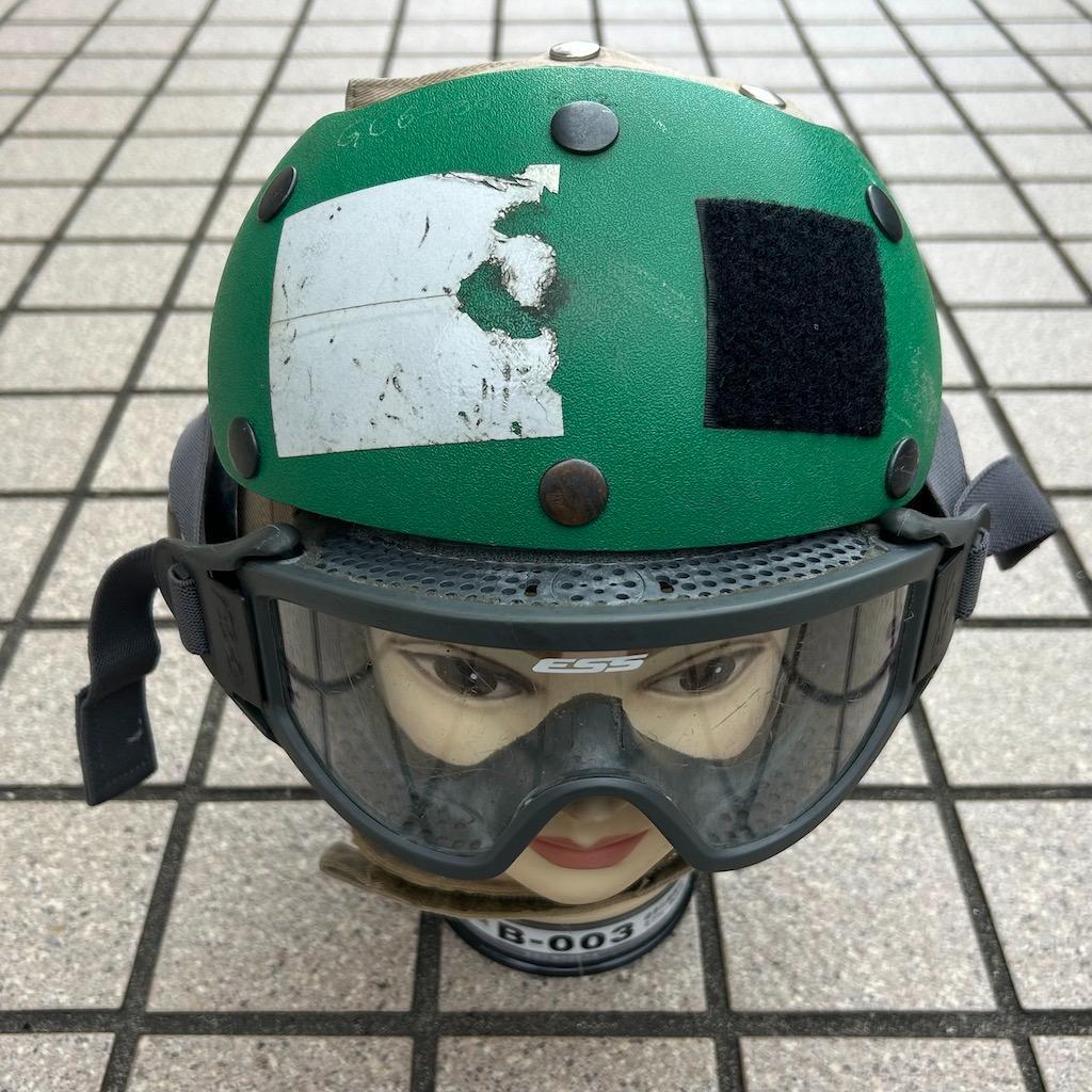 米軍 デッキクルーヘルメット FLIGHT DECK グリーン ミリタリー ・3