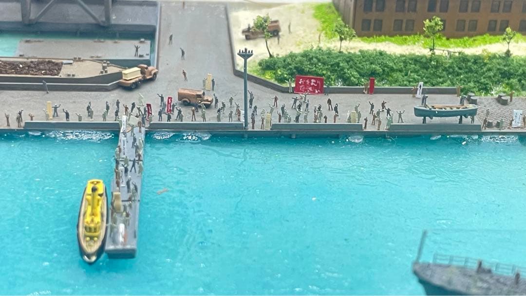 復員船　雪風　ジオラマ