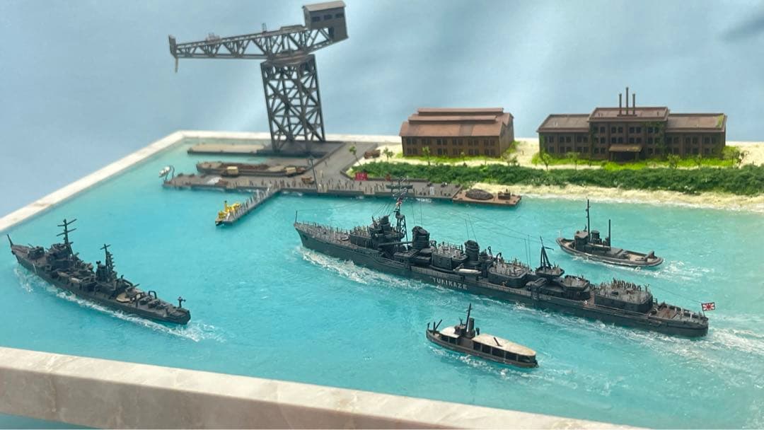 復員船　雪風　ジオラマ