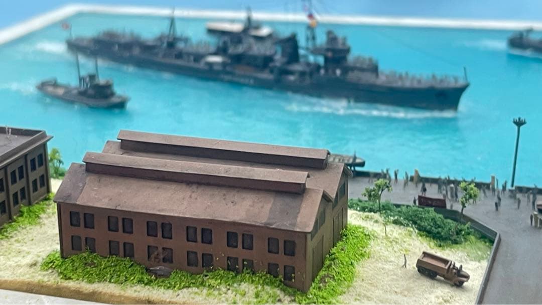 復員船　雪風　ジオラマ