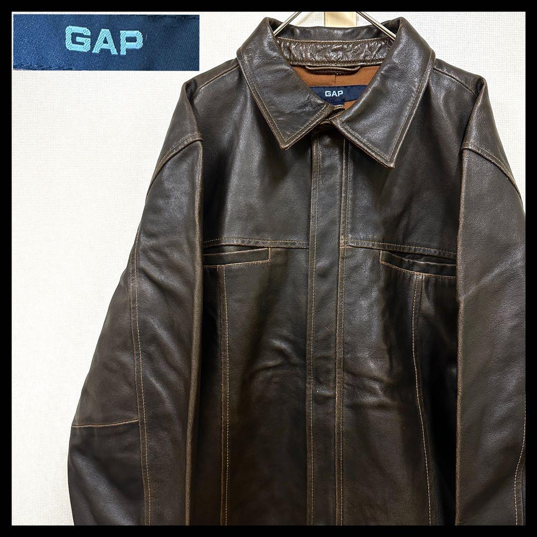 OLD GAP レザージャケット オールドギャップ 牛革 GAPレザージャケット