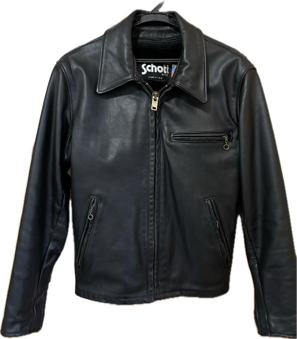 schottショット レザー シングルライダースジャケット642 サイズ36