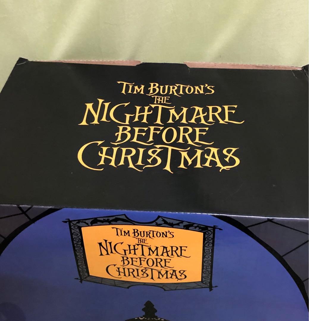 新品未開封！ナイトメア・ビフォア・クリスマス アール・ガレ風ランプNECA