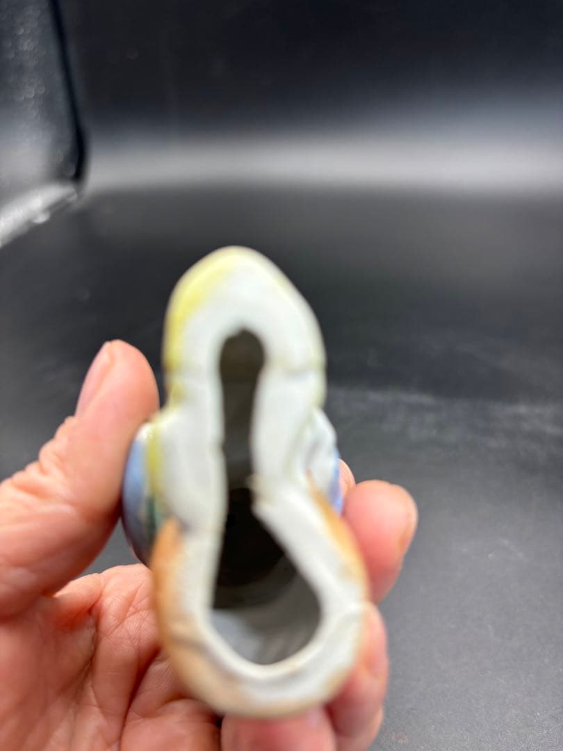 中国美術 古玩 色絵陶人形 陶器人形 高さ約9cm 置物 オブジェ 古董品