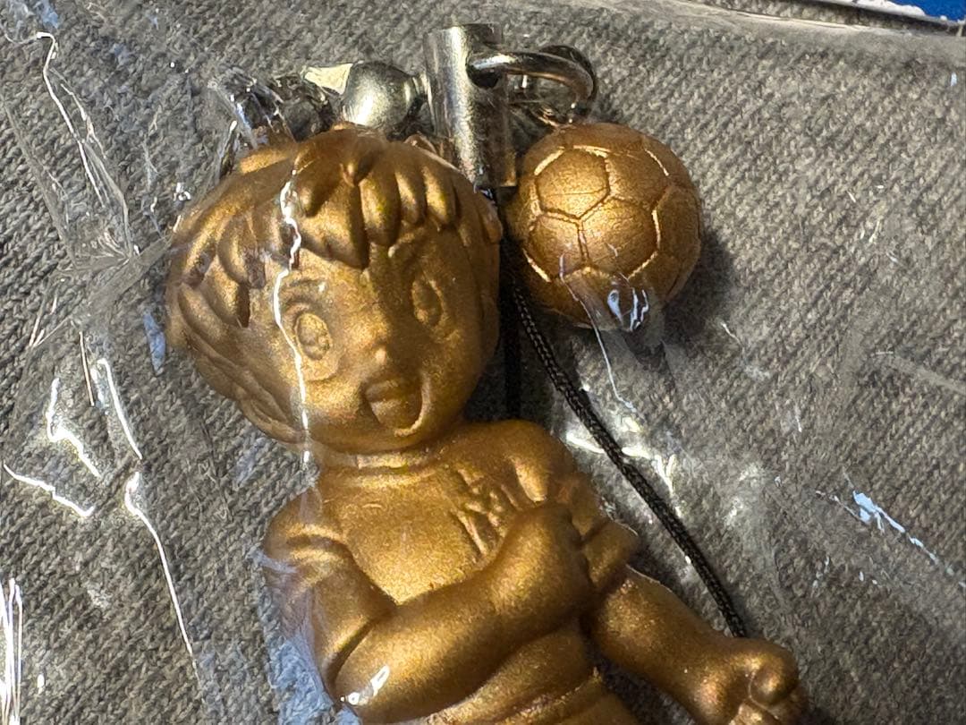 キャプテン翼　四つ木地域限定　銅像マスコットストラップ　高橋陽一　葛飾