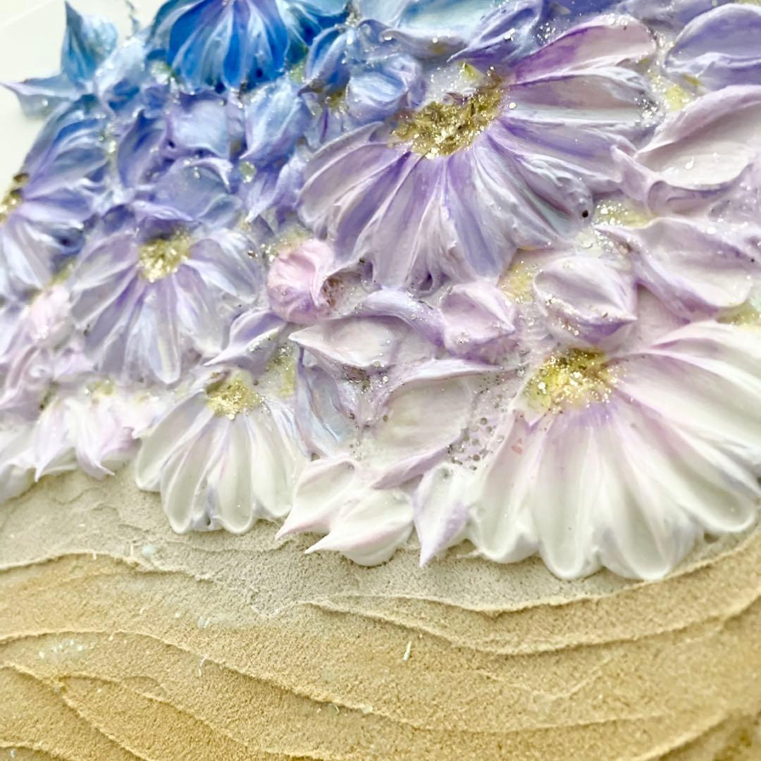 「瞳の夕海」35×27㎝　海のテクスチャーアート　猫好きギフト　結婚祝い