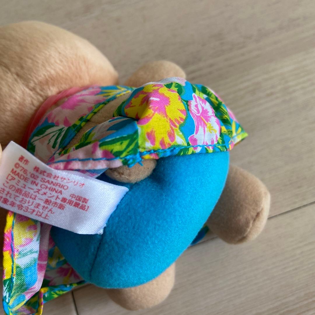 サンリオ　日焼けキティ ぬいぐるみ　非売品　レア　平成　ハイビスカス