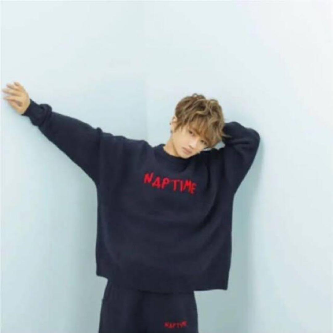 Nissy Naptime SS24 ニット バック ブルー Nap naptime ニットバッグ
