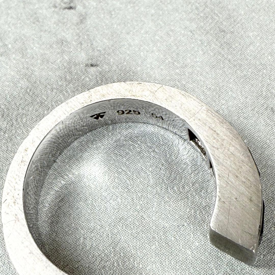 TOMWOOD トムウッド スプリットカラーストーンリング ブラック　54