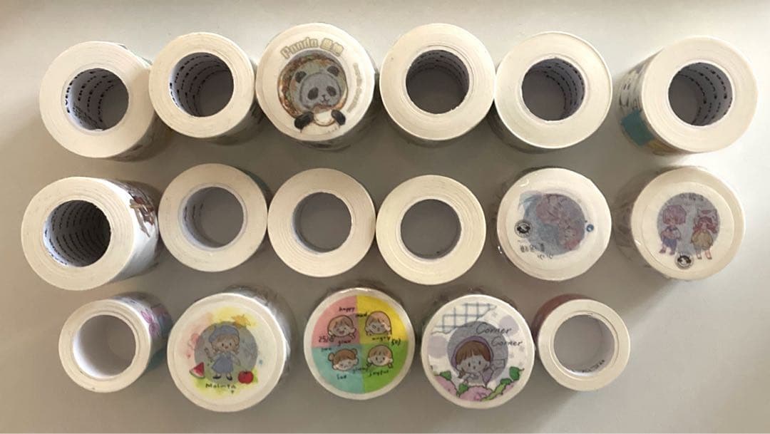 【ピグレット】マスキングテープ 人物マステ 巻売り 和紙 17個まとめ売り