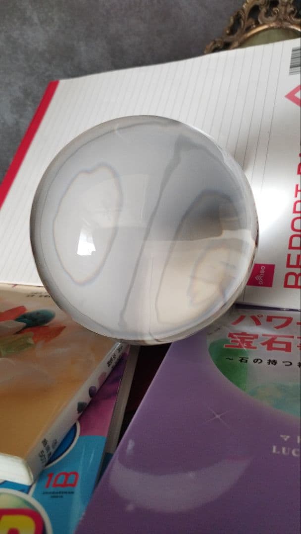 未鑑定品】水晶丸玉