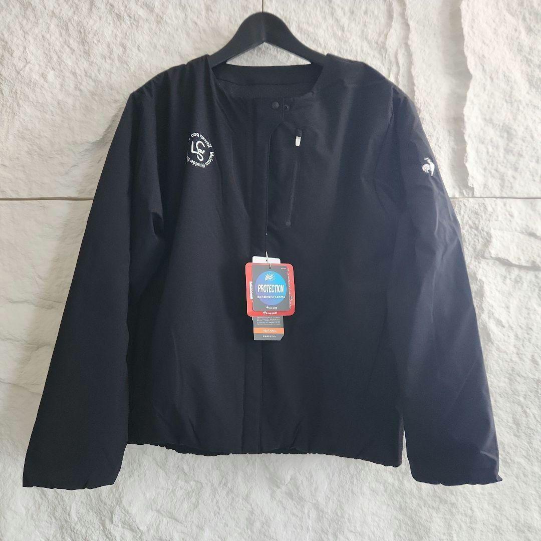 新品 ルコックスポルティフゴルフ ジャケット 黒L 暖かい le coq