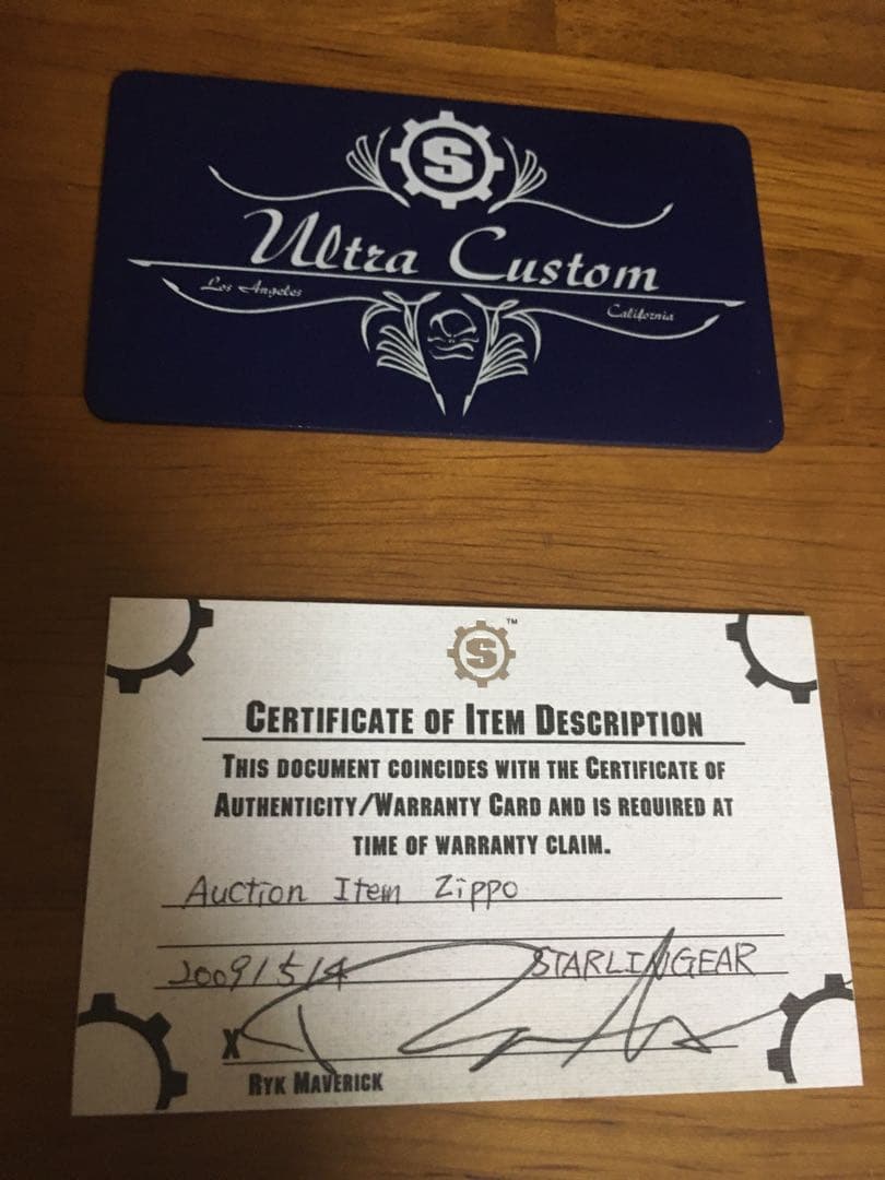 STARLINGEAR スターリンギア zippo 1of1 激レア