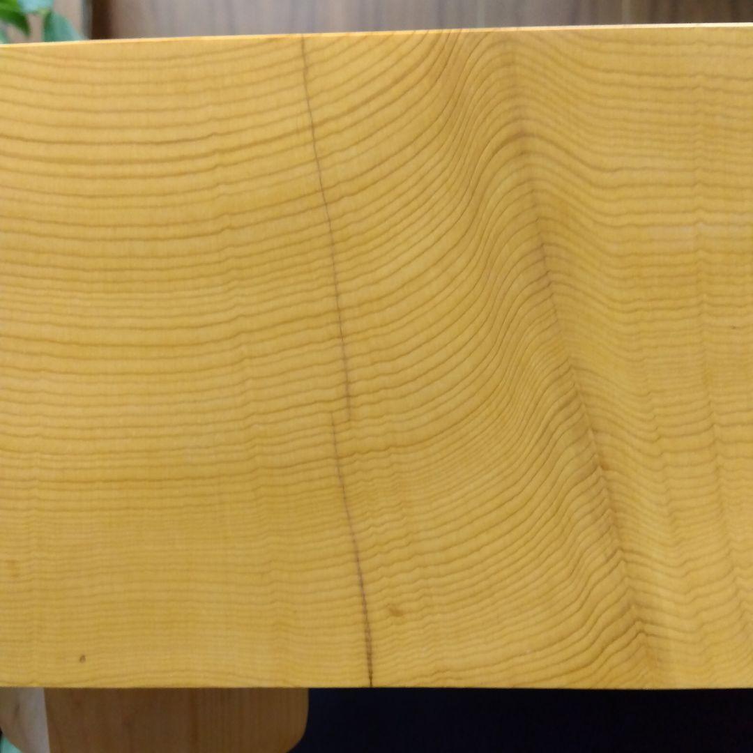 【国産　本榧　４寸碁盤　木裏】