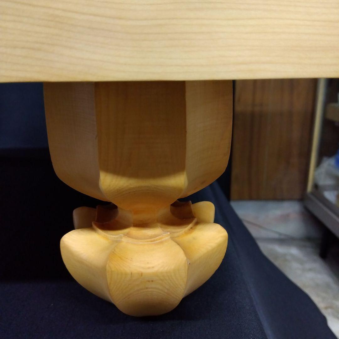 【国産　本榧　４寸碁盤　木裏】